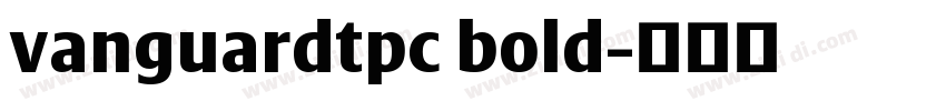 vanguardtpc bold字体转换
